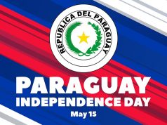Happy Independence Days, Paraguay! Logo